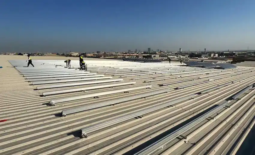 Metal roof solar mounting system installation