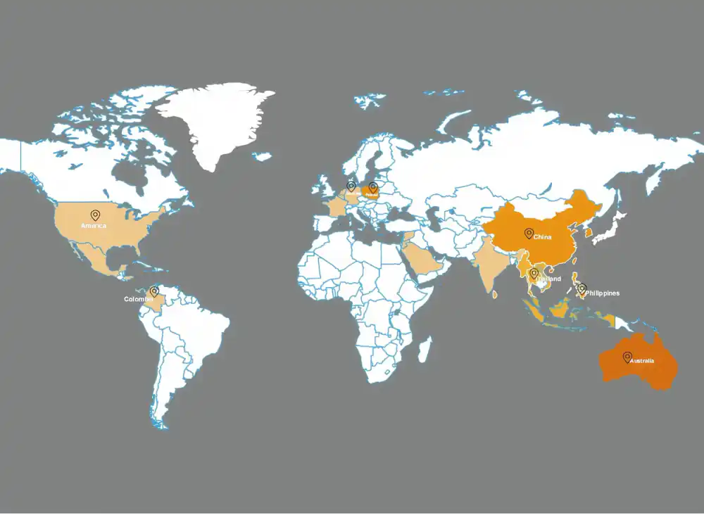 SolarMountX Global Applications Map