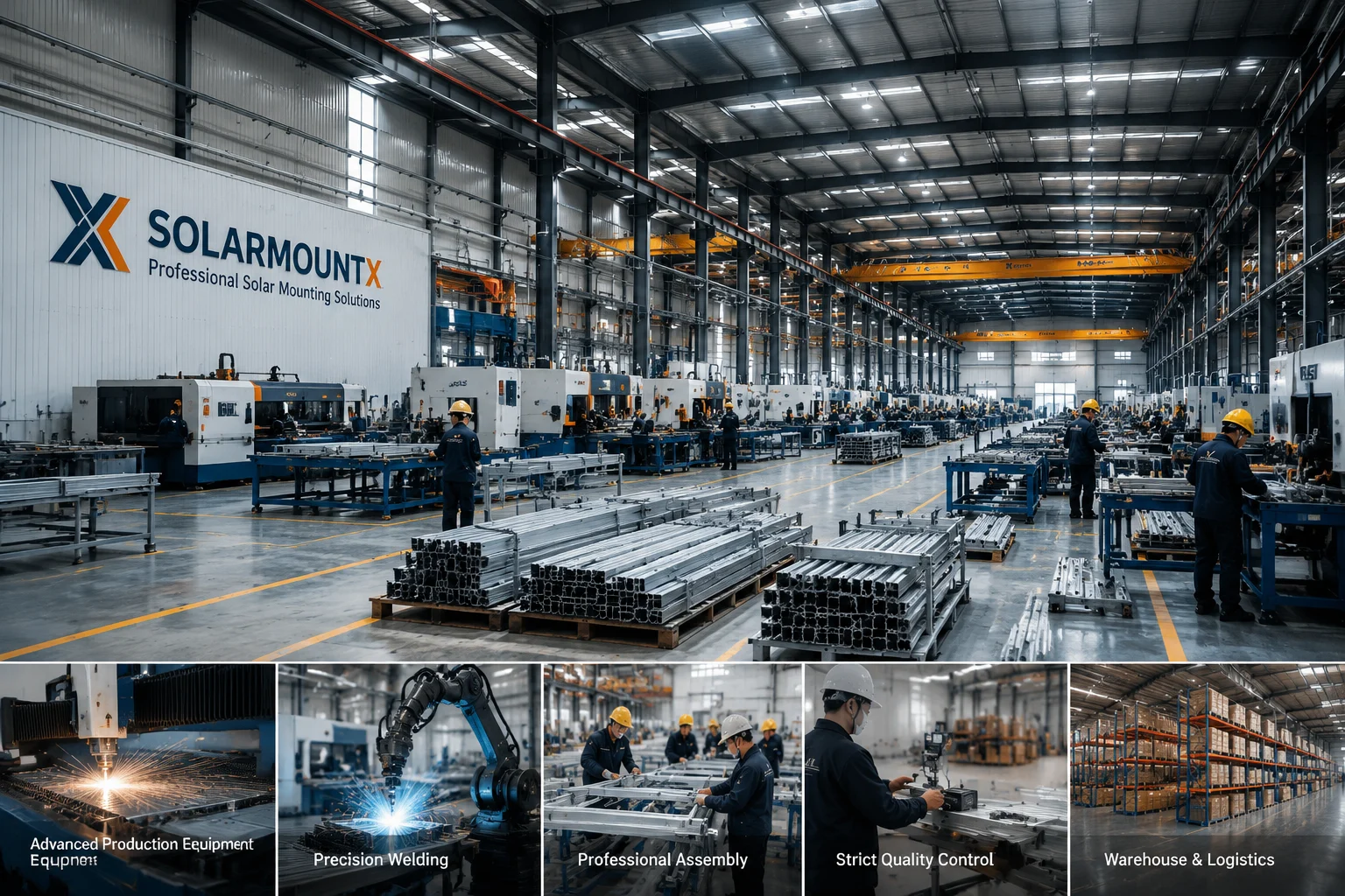 SolarMountX advanced solar mounting manufacturing facility