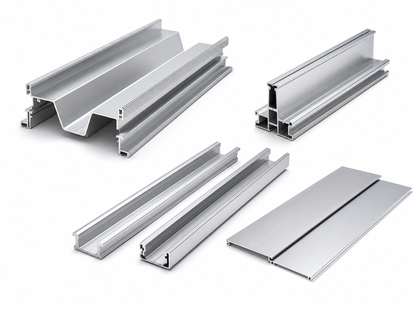 BIPV drainage channels and aluminum mounting profiles