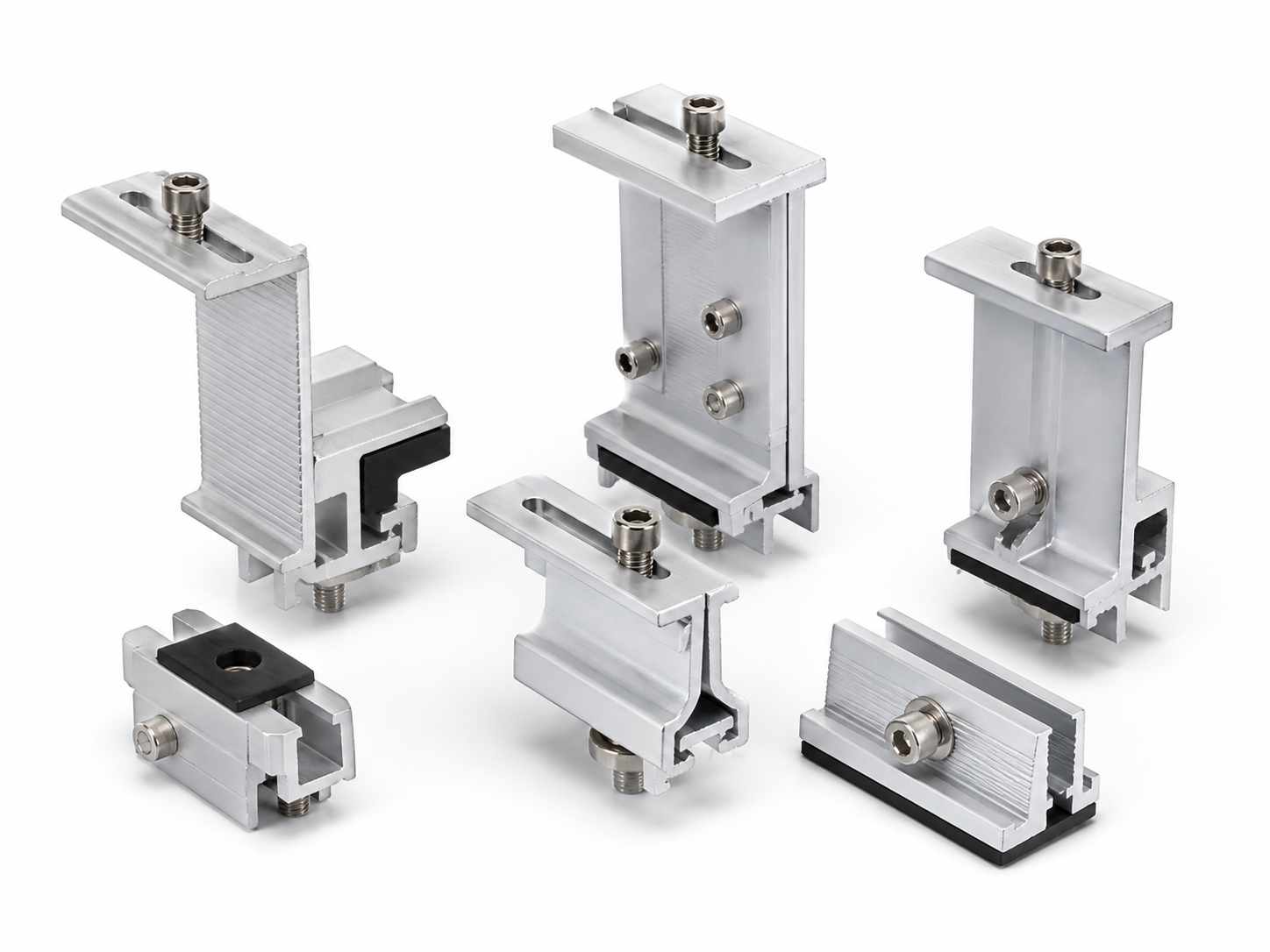 Upright standing seam clamps for solar roof mounting