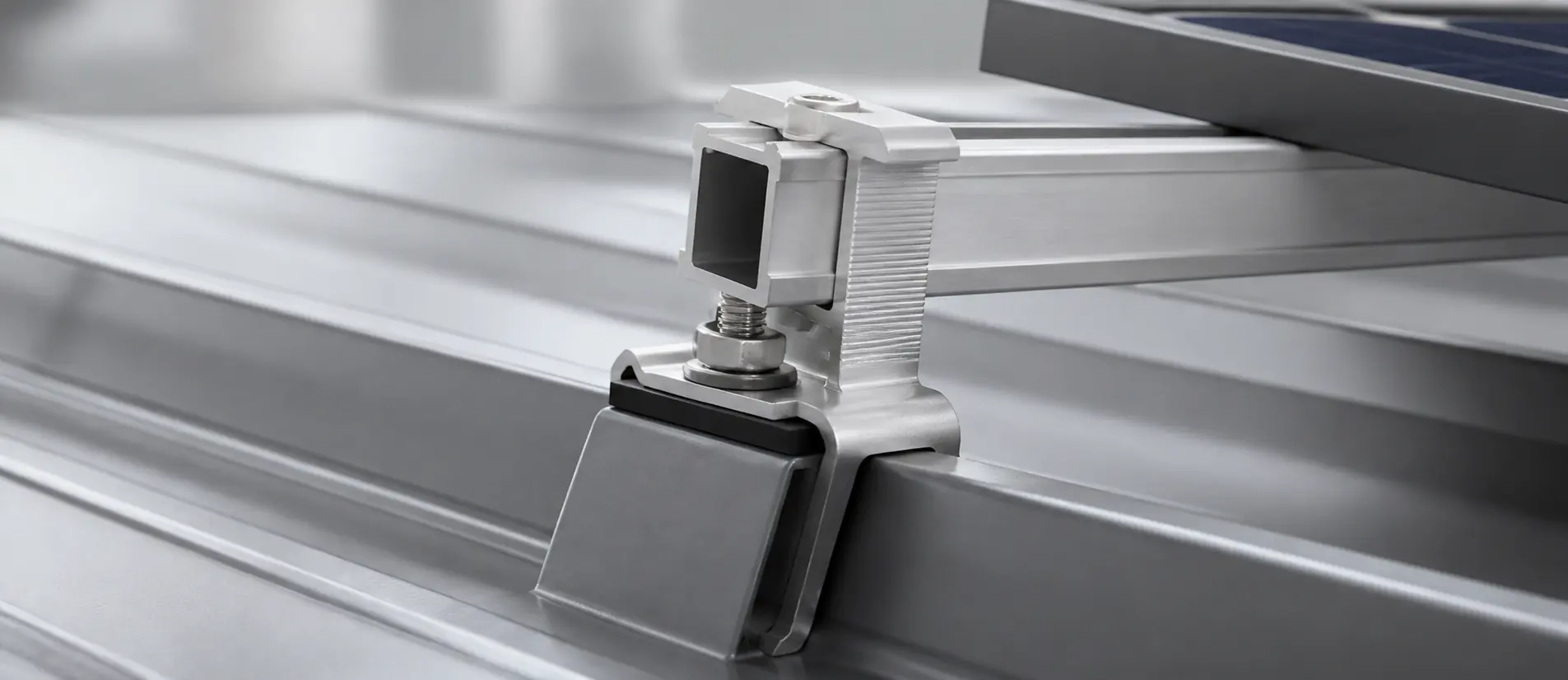 Ballast mounting system detail showing structural components