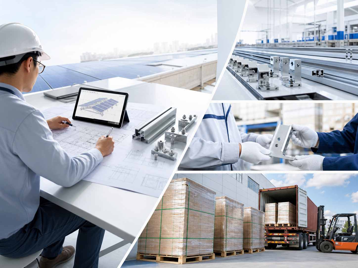 Rooftop solar mounting project support workflow