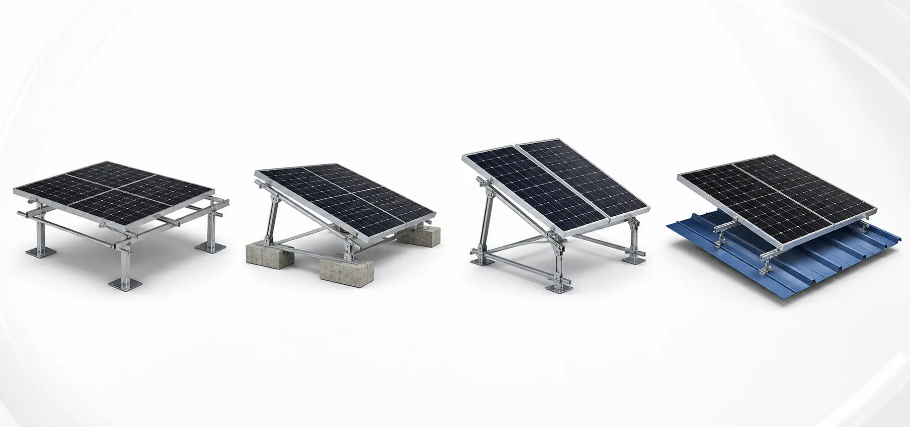 Related solar roof mounting systems for flat roof projects